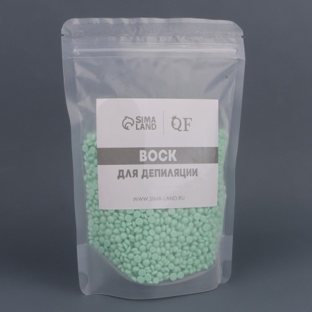 Wax for depilation, film, in granules, 300 gr, green color-5