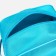 Cosmetic bag with zipper, turquoise color