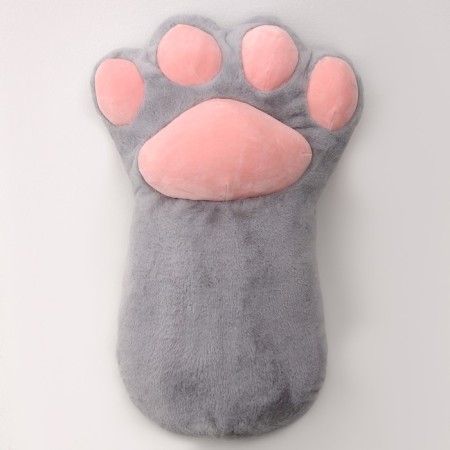Soft toy "paw", 70 cm, gray color