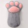 Soft toy "paw", 70 cm, gray color