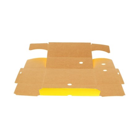 Archive box with A4 Calligrata valve, 150 mm, microgofrot cardboard, up to 1,400 sheets, yellow-5