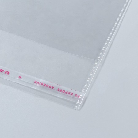 BOPP package with an adhesive valve, transparent 23 x 33/4 cm, euroglos, 30 μm-2