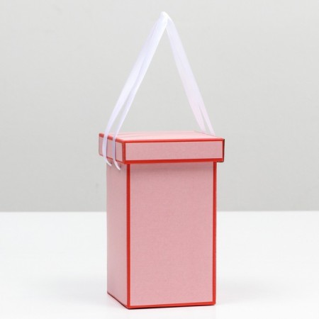 The box is folding, red, 10 x 18 cm