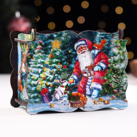 Casket "Santa Claus", medium, 14x11x7cm