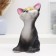 Piggy bank "Cat" black 13x13x23cm