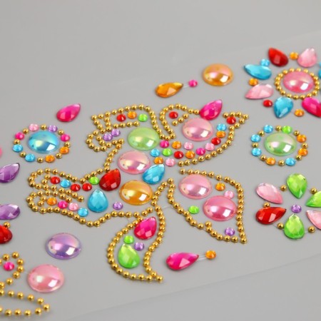 Decorative jewelry from rhinestones "Unicorn"-1