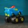 Piggy bank "Machine in the cap" Blue, 15cm