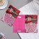 Postcard "Happy Anniversary!" embossing, flowers, a4