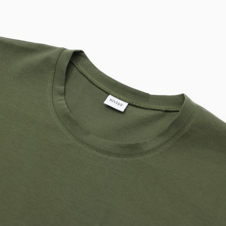 Men's T-shirt Minaku Regular Fit: Khaki Color, Rr. 50-5