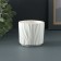 Kashpo - the candlestick "Waves" 8x7cm, white