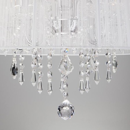 Allata chandelier, 5x40W E14, chromium color-6