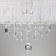 Allata chandelier, 5x40W E14, chromium color