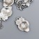 Decor Metal for creativity "Filin with heart" silver 7546 2.2x1.4 cm