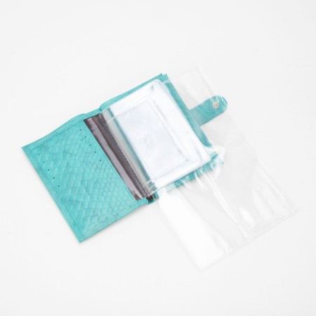 Textura cover cover and passports, turquoise color-4