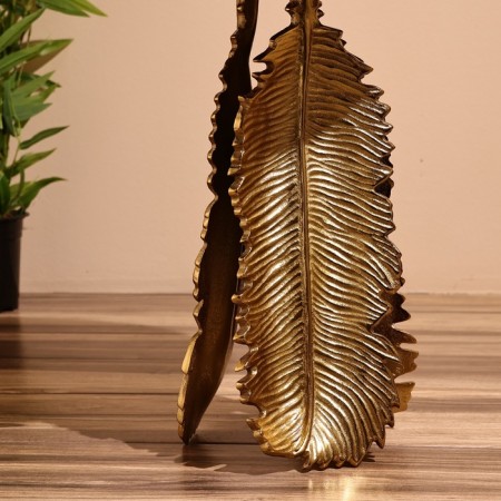 Coffee table 46x46x52 cm, aluminum, glass-4