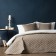 Cover with pillowcases "Tina", size 160x230 cm, dark beige color