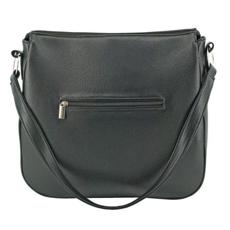 Women's bag B2808-00110, Black color, artificial leather, 31x10x34 cm-2