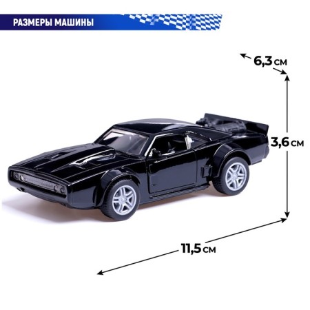 Autograd Metal Fast and Furious machine, 1:32, inertia, doors open, black color-2