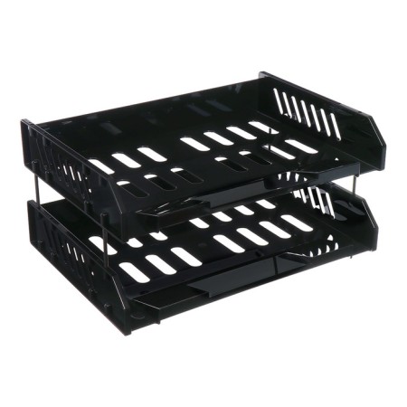 A set of paper trays is horizontal sity, set 2 pieces, on metal rods, black-8