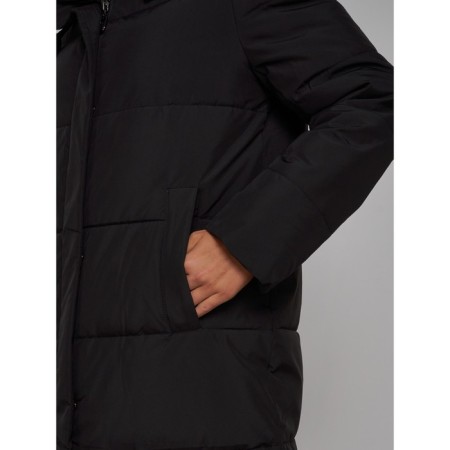 Coat insulated winter female, size 48, black color-10