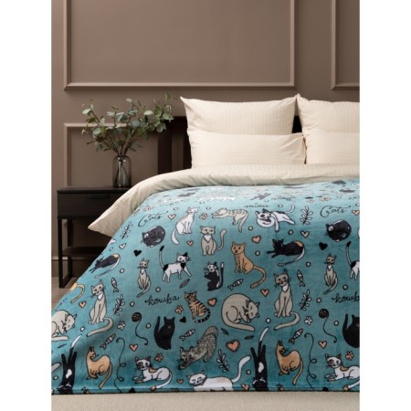 Texrepublic blanket, size 150x200 cm, menthol color-4