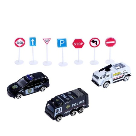 Parking "Racing in a circle", 3 cars in the kit, light and sound-4