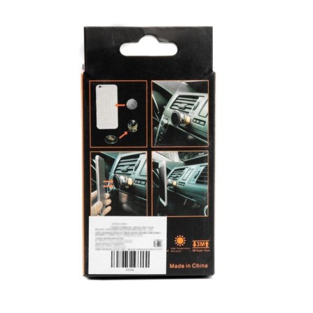 The phone holder is magnetic, on the panel, mix-6