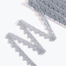 Braid silver, 2.7 cm, in a roll 10 m