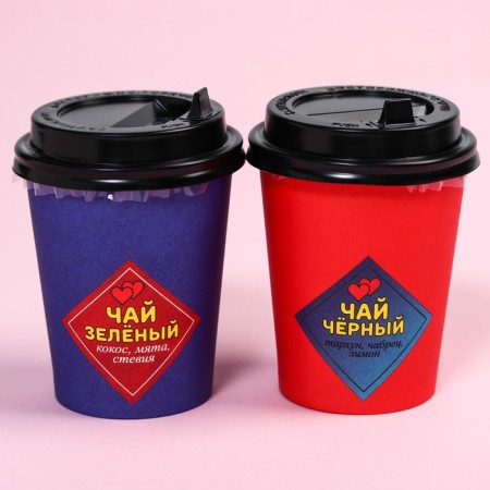 Gift set “Love is”: Tea: Green and Black, 7 g X 2 pcs.-1