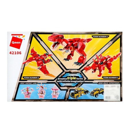 Designer "Dinosaur", 3 in 1, 287 details-3