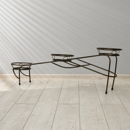 Flower stand, floor, 3 pots, d = 17 cm, bronze, "descent"-3