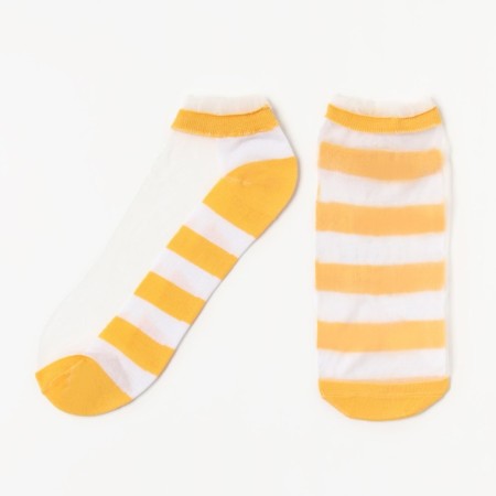 Women's socks glass minku color yellow, size 36-37 (23 cm)-3