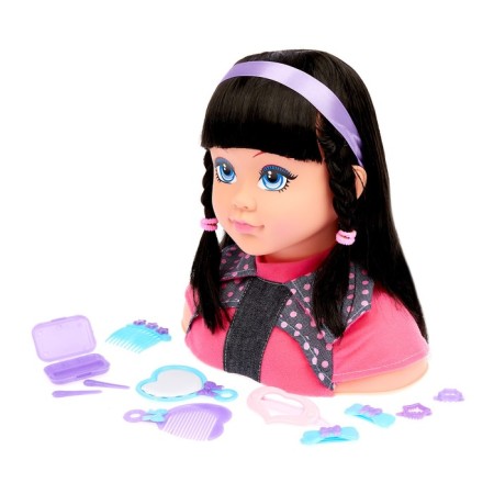 Maneken doll for creating hairstyles "Ida" with accessories, mix-2