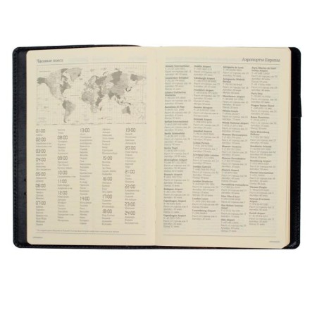 Diary Semi -dated A5, 208 PROFY sheets, reclaid leather, replaced block, gold cut, black-6