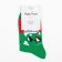 Women's socks "Penguin", green color, size 23-26