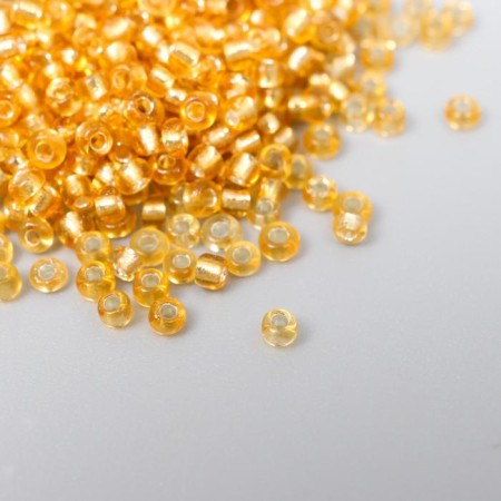 12/0 round beads in the bottle "golden cinnamon" transparent-color 20 g-2