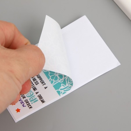 Stick Paper Gratitude "Flowers on the Azure background" set of 50 pcs 10x5 cm-2