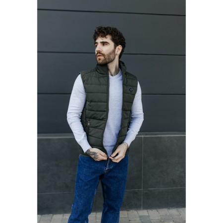Male vest, size 46, khaki color-2