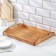 Wooden tray with decor, 40 × 30 × 7.5 cm, pine
