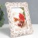 Photo frame plastic 10x15 cm "knitted" white with gold 20.5x15.5 cm