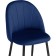 STULL OF A MARAL CARKASAS Logan Metal/velor, Black/Blue 48x52x82 cm