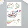 Tattoo on the body phosphorus color "unicorns in flight" 7.5x12 cm