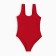 Swimsuit Women's EVEN BASIC MINAKU Bordeaux color, size 48
