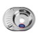 Kitchen Mixline 528191 washing, 0.6 mm, 57x45x16 cm, right, out. 3 1/2 ", siphon b/hof