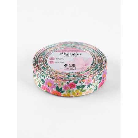 Republic tape 25mm*25 ± 1 yard (23m ± 1m) delicate flowers au-1