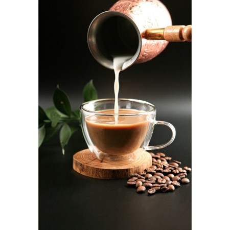 Glass mug with double walls Magistro "Duo", 190 ml-6