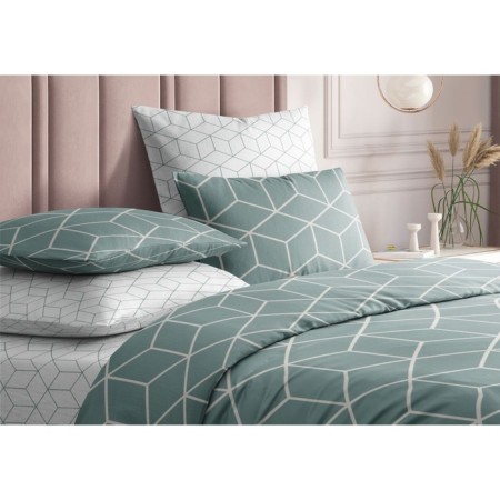 Bed linen 1.5 joint venture Lounge Green, size 150x214 cm, 143x215 cm, 50x70 cm - 2 pcs-2