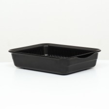 Toilet with a grid, 35.5x26x7 cm, black