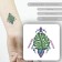 Tattoo on the body color "Liszt Monsters - City Jungle" 6x6 cm