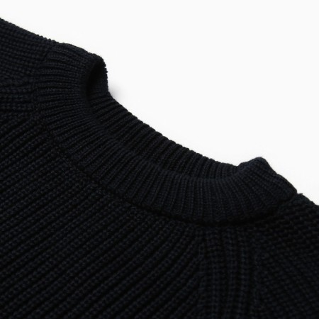 Jumper for a boy, dark blue color, height 128-134 cm-1